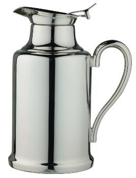 Silverplated stainless steel insulated pot in silver plated - Ercuis